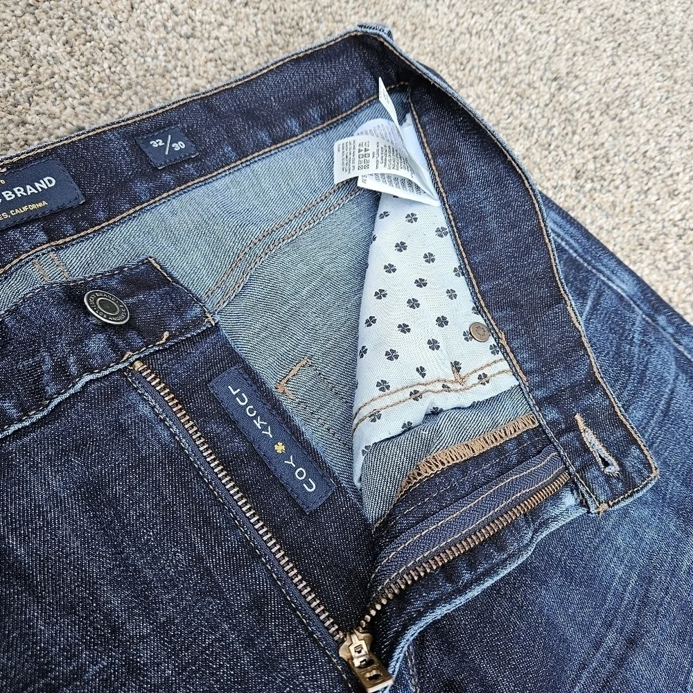 Lucky Brand Dark Wash 410 Athletic Slim Straight Leg Denim Jeans Mens 32/30